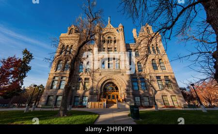 Außenansicht des Salt Lake City and County Building in den USA Stockfoto