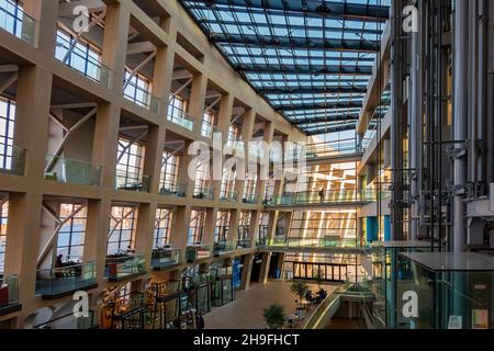 Salt Lake City, DEZ 4 2021 - Innenansicht der Stadtbibliothek Stockfoto