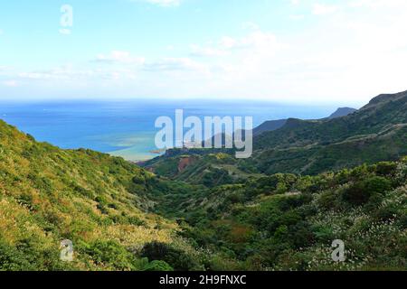 Teapot Mountain Trail in der Nähe der alten Straße Jiufen in Taipei Taiwan Stockfoto