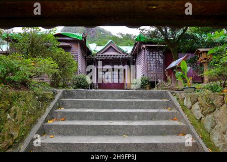 Jinguashi-Schrein , ein beliebtes Touristenziel und lokales Ziel in der Nähe der alten Straße Jiufen in Taipei Taiwan Stockfoto