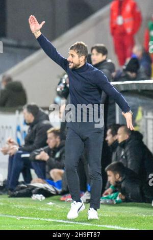 Alberto Picco Stadion, La Spezia, Italien, 05. Dezember 2021, Cheftrainer Alessio Dionisi (Sassuolo) während Spezia Calcio gegen US Sassuolo - italienischer socc Stockfoto