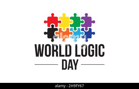 Vorlage für World Logic Day Vector. 14 Januar Design für Welt Logik Tag. Stock Vektor