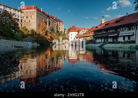 Teil von Cesky Krumlov, Tschechische republik Stockfoto