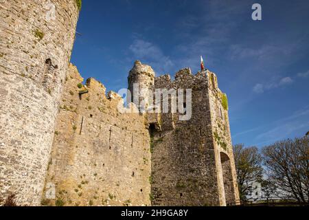 Großbritannien, Wales, Pembrokeshire, Manorbier Castle, Eingang Stockfoto