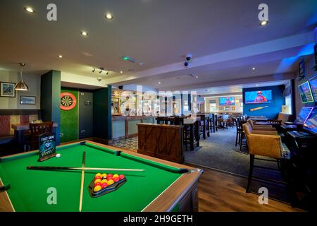 Greene King, The King’s Horse, Kingsway, Stafford Sports Bar Stockfoto