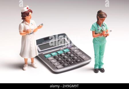 Kosten im Gesundheitswesen Stockfoto