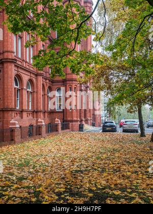 The Peel Building ein denkmalgeschütztes Gebäude der Klasse II in der Stadt Salford, Greater Manchester, England Stockfoto