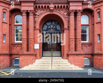 The Peel Building ein denkmalgeschütztes Gebäude der Klasse II in der Stadt Salford, Greater Manchester, England Stockfoto