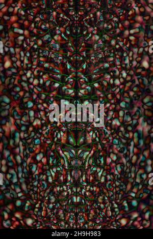 Doppelte Leinwand getrocknet geknackt Farbe Nahaufnahme Hintergrund hohe Qualität großen Druck Stockfoto