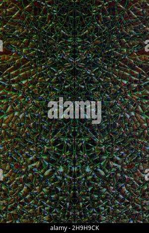 Doppelte Leinwand getrocknet geknackt Farbe Nahaufnahme Hintergrund hohe Qualität großen Druck Stockfoto