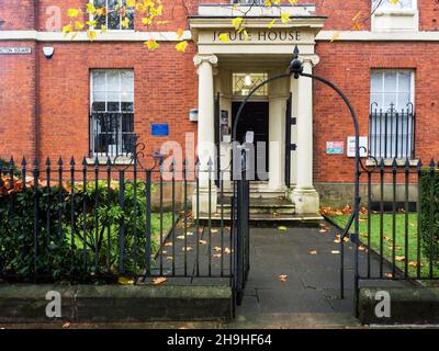 Joule House, wo der Wissenschaftler James Prescott Joule lebte und arbeitete City of Salford Greater Manchester England Stockfoto