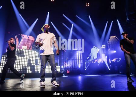 Dizzee Rascal auf der Roundhouse Bühne als Teil der ITunes-Festival Stockfoto