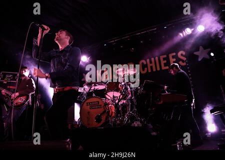 Kaiser Chiefs treten bei einem geheimen Gig beim Great Escape 2014 in Brighton, Großbritannien, auf Stockfoto