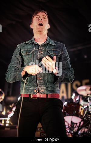 Kaiser Chiefs treten bei einem geheimen Gig beim Great Escape 2014 in Brighton, Großbritannien, auf Stockfoto