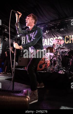 Kaiser Chiefs treten bei einem geheimen Gig beim Great Escape 2014 in Brighton, Großbritannien, auf Stockfoto