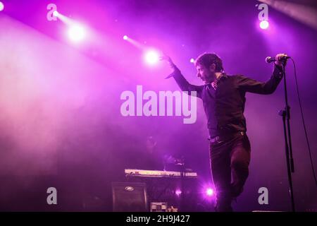 Mercury Rev Headlining Tag 2 des Green man Festivals 2014 im Glanusk Park, South Wales Stockfoto