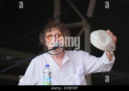 Charles Nichola 'Chas' Hodges von Chas und Dave treten beim British Summer Time Festival 2018 im Hyde Park in London live auf. Fotodatum: Sonntag, 8. Juli 2018. Bildnachweis sollte lauten: Richard Gray/EMPICS Stockfoto