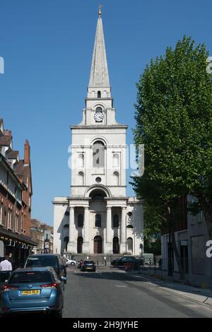 Ansichten Christ Church Spitalfields in London, fertiggestellt 1729 und entworfen vom Architekten Nichola Hawksmoor (1661-1736), der zusammen mit Christopher Wren arbeitete. Fototermin: Dienstag, 22. Mai 2018. Bildnachweis sollte lauten: Richard Gray/EMPICS Stockfoto