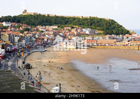 Blick auf Scarborough in Yorkshire, England. Fototermin: Samstag, 4. August 2018. Bildnachweis sollte lauten: Richard Gray/EMPICS Stockfoto