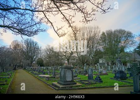 Westminster Friedhof in Hanwell. Fototermin: Samstag, 23. Januar 2021. Bildnachweis sollte lauten: Richard Gray/EMPICS Stockfoto