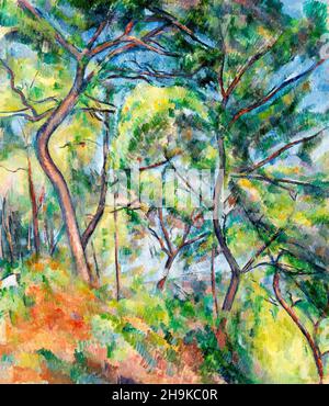 Sous-Bois von Paul Cezanne (1839-1906), Öl auf Leinwand, um 1894 Stockfoto
