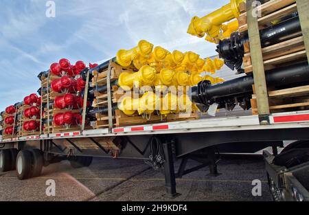 Trockenlaufhydranten im Transportbereich Stockfoto