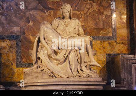 Michelangelos Pieta, im Vatikan in Rom, Italien Stockfoto