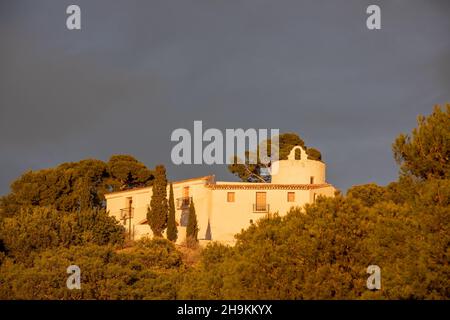 Ruinen der Eremitage der Magdalena, Ermitorio de la Magdalena, Castelló de la Plana, Spanien Stockfoto