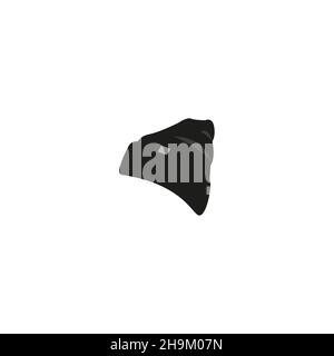 Wintermütze-Ikone. Gestrickte Wintermütze. Vektorgrafik Stock Vektor