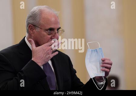 Washington, Usa. 07th Dez 2021. DER GENERALINSPEKTEUR DER US-Polizei, Michael Bolton, während einer Anhörung über den Angriff auf das Kapitol am 06. Januar im Russell Senate/Capitol Hill in Washington DC, USA. Kredit: SOPA Images Limited/Alamy Live Nachrichten Stockfoto