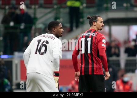 Mailand, 07. Dezember 2021 AC Mailand - Liverpool UEFA Champions League Stockfoto