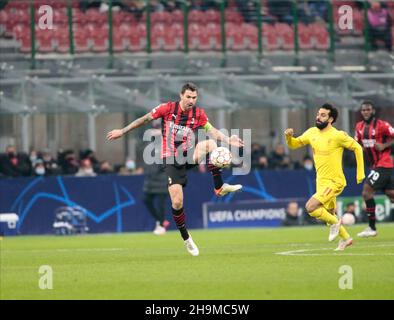 Mailand, 07. Dezember 2021 AC Mailand - Liverpool UEFA Champions League Stockfoto