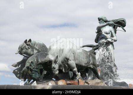 Gefion-Brunnen in Kopenhagen, Dänemark Stockfoto