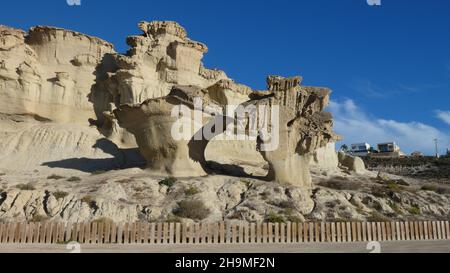 Bolnuevo Erosionen Stockfoto