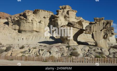 Bolnuevo Erosionen Stockfoto