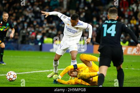 Mariano Diaz von Real Madrid während des UEFA Champions League-Spiels zwischen Real Madrid und Inter FC im Estadio Santiago Bernabeu in Madrid, Spanien. Stockfoto