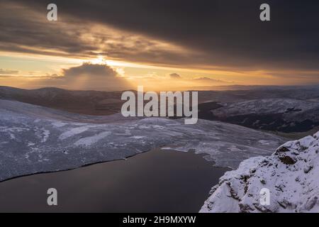 Loch Brandy im Winter Stockfoto