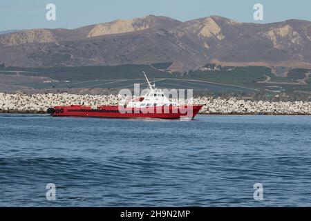 Jackie C Passagierschiff in den Hafen von Ventura, Kalifornien, USA Stockfoto
