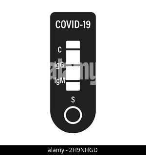 Rapid Antigen Self Test (RST) Icon Vector Rapid Antigen Detection Test (RADT) Symbol Coronavirus, COVID-19 Antikörper Test Zeichen Gesundheitswesen und medizinische c Stock Vektor
