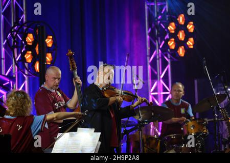 Krakau, Polen - 10. Juli 2021: Nigel Kennedy live bei der 26. Ausgabe des Summer Jazz Festivals in Krakau Stockfoto