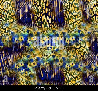 Mehrfarbige Halbtonpunkte Mustertextur Hintergrund.konzentrische Kreise fraktal.moderner Farbverlauf monochrome gepunktete Illustration.Abstrakte wellige Linien.Grun Stockfoto