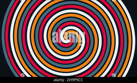 Spiral glühenden Effekt abstrakt kreisförmigen Farbspuren, abstrakt. Farbige Spirale mit gewebten Linien in Form eines Kreises.Farbe gesponnene Spirale. Stockfoto