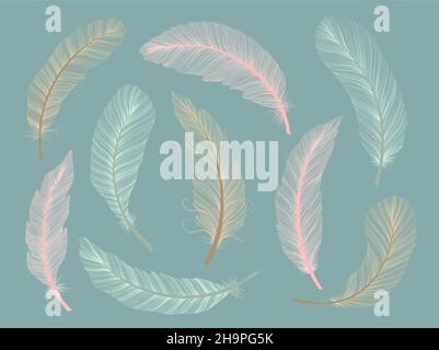 Handgezeichnete Skizzen im realistischen Stil. Stammesamerikaner. Ethnische Dekoration von Boho. Stock Vektor