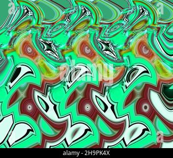 Abstrakter flüssiger Hintergrund. Abstraktes Muster für digitale Kunst. Stockfoto