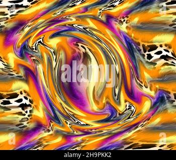 Abstrakter flüssiger Hintergrund. Abstraktes Muster für digitale Kunst. Stockfoto