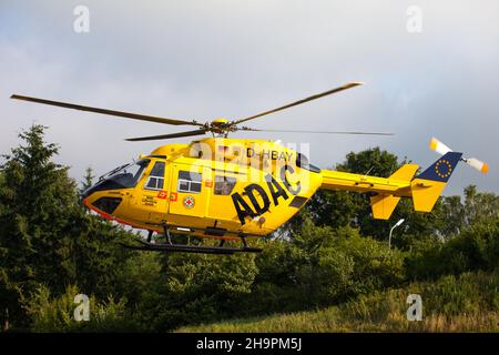 ADAC-Rettungshubschrauber Stockfoto