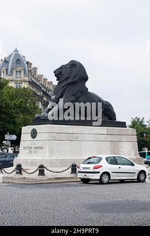 Lion de Belfort in Paris Frankreich Stockfoto