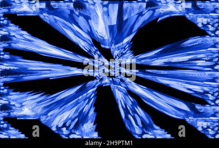 Abstrakte elektrisierenden Linien, rauchig fraktale Muster, digitale Illustration Kunst Arbeit der Rendering chaotischen dunklen Hintergrund. Stockfoto
