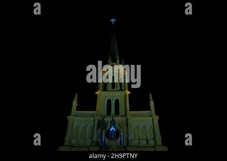 Kalawar Kirche, Holy Rosary Church, Talad Noi, Bangkok, Thailand Stockfoto