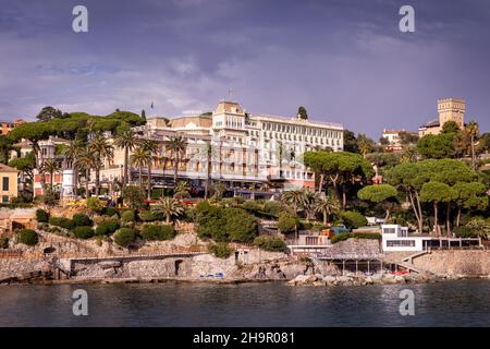 Hotel Imperiale Palace, Santa Margherita Ligure, Ligurien, Italien Stockfoto